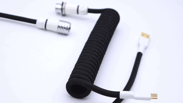 Black and White custom USB keyboard cable