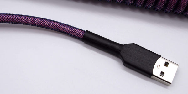 GMK Pink on Navy Custom keyboard cable
