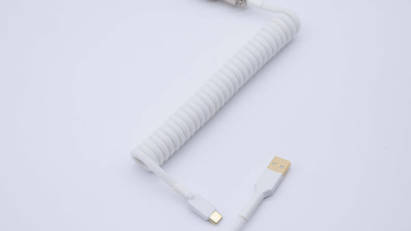 white custom keyboard cable