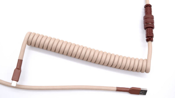 Noctua themed mechanical keyboard cable