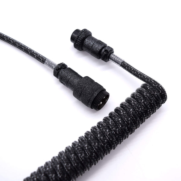 Black and white custom keyboard cable