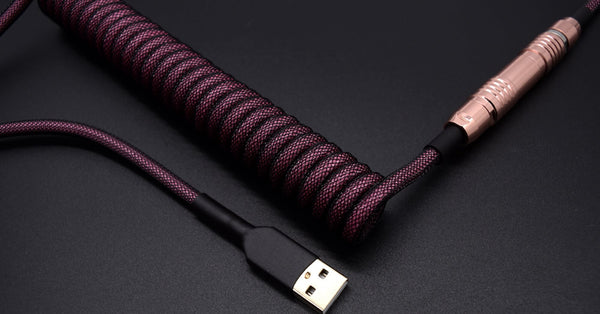 Olivia Dark Keyboard Cable Rose Gold