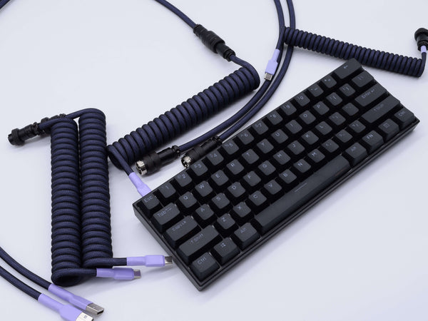 Nightshade themed custom keyboard cable