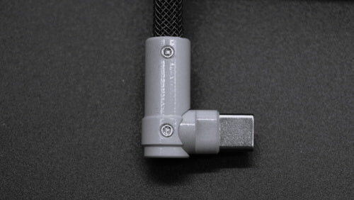 DIY angled USB C cable connector CNC aluminum