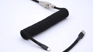 Black and Silver custom USB keyboard cable