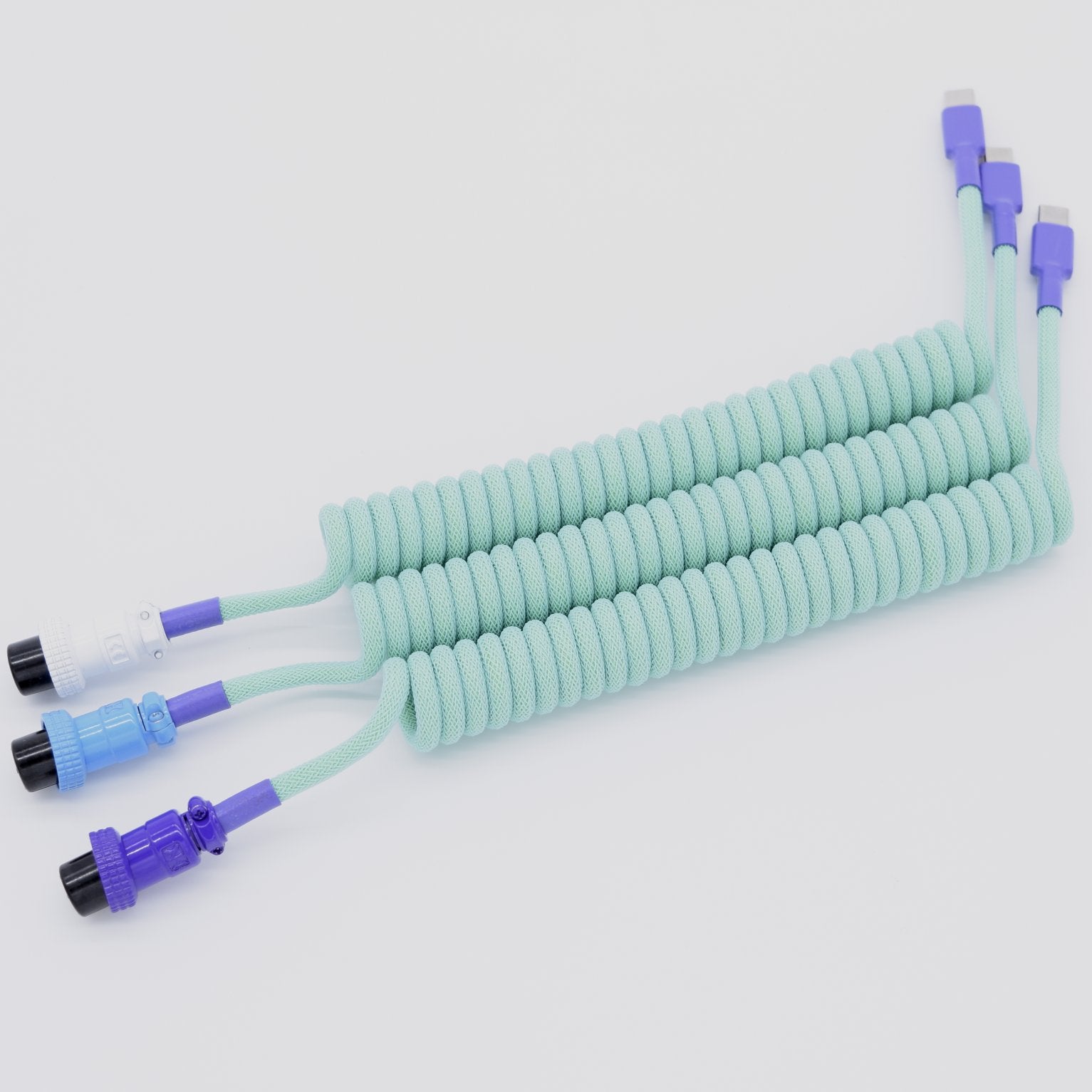Mechcables Icy Mint Coiled Aviator Cable