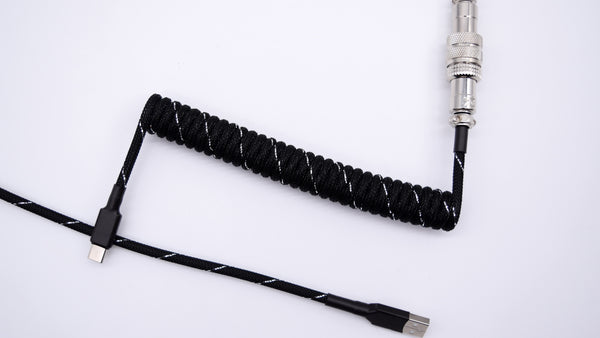 Custom Keyboard cable black and silver