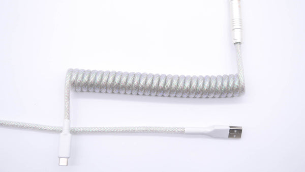 Crystal Pearl Custom Keyboard Cable