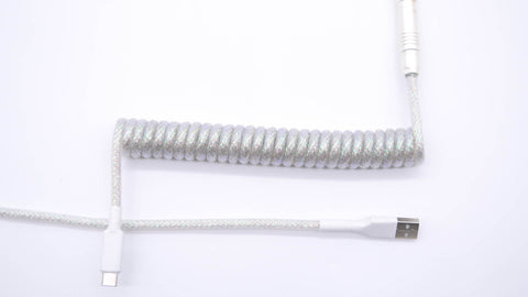 Crystal Pearl Custom Keyboard Cable