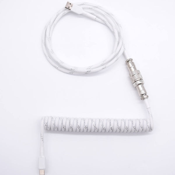 white and silver coiled keyboard cable reddit