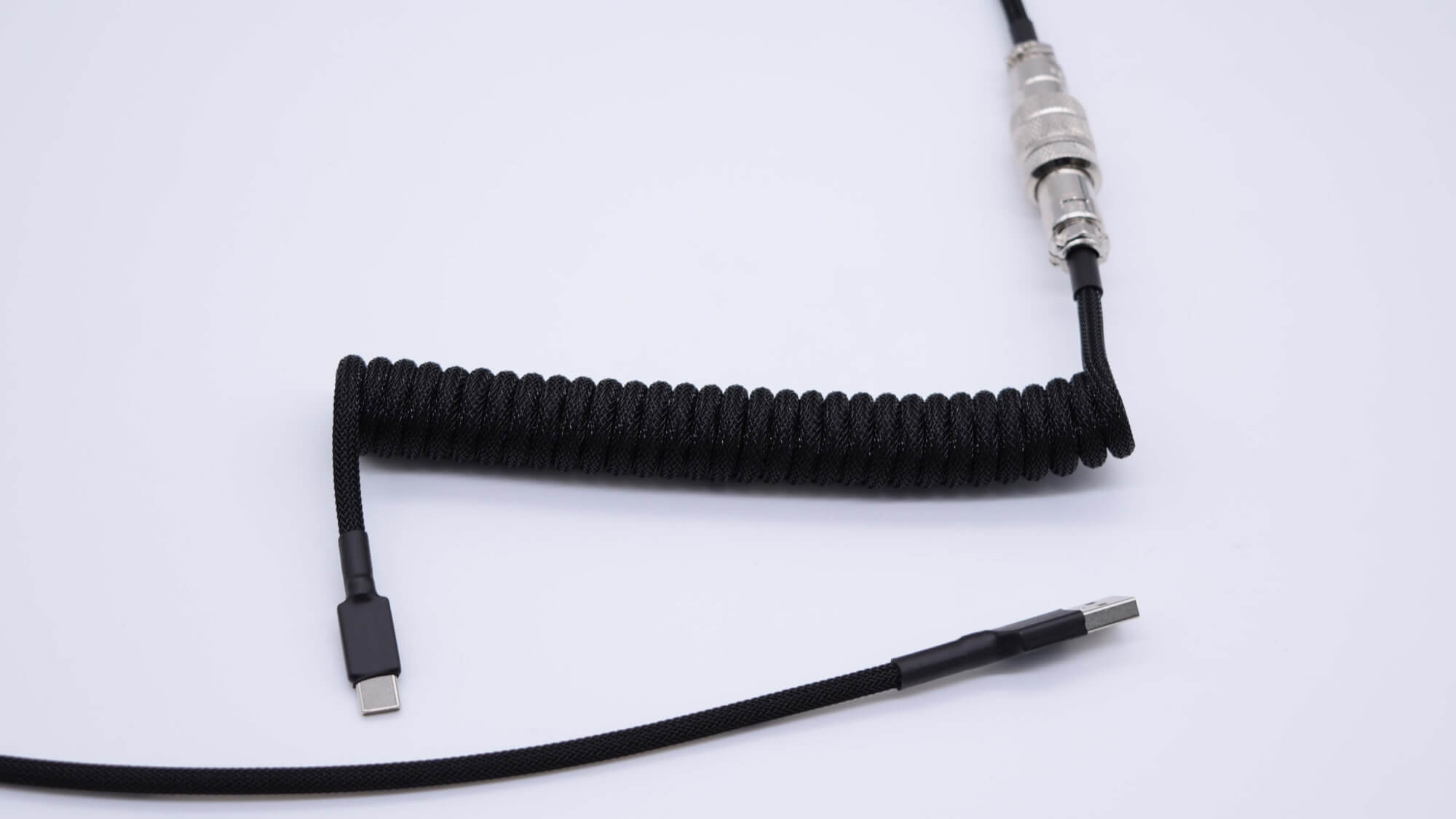Stealth Gray Coiled Aviator Cable – Mechcables