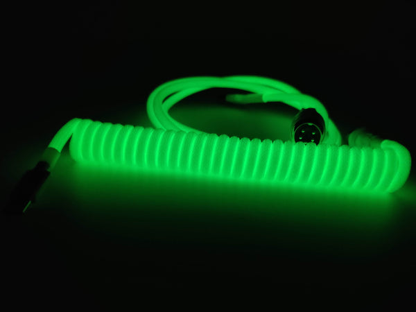 glow in the dark custom keyboard cable