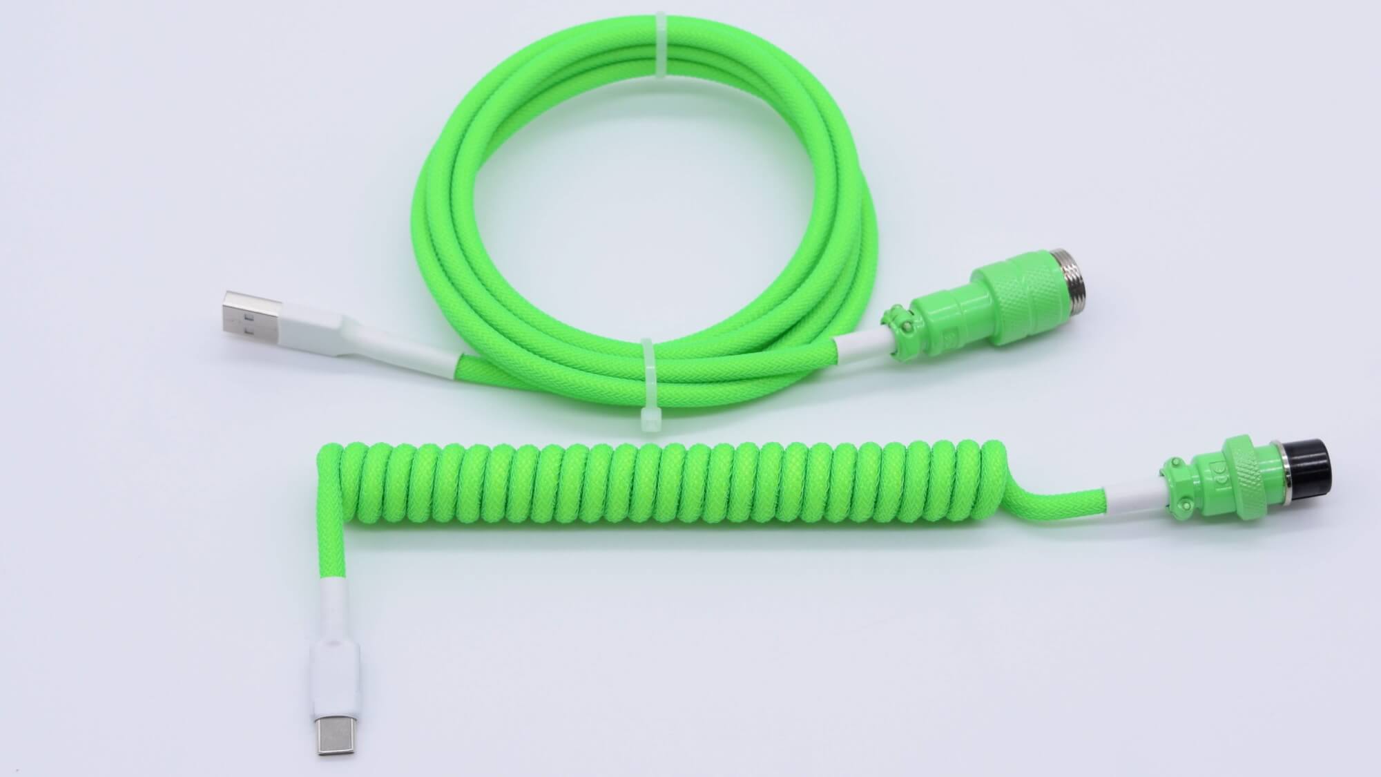 Neon Lime Green Mechanical Keyboard Cable