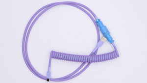 purple custom keyboard cable