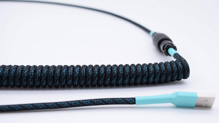 Turquoise Helix Coiled Aviator Cable – Mechcables